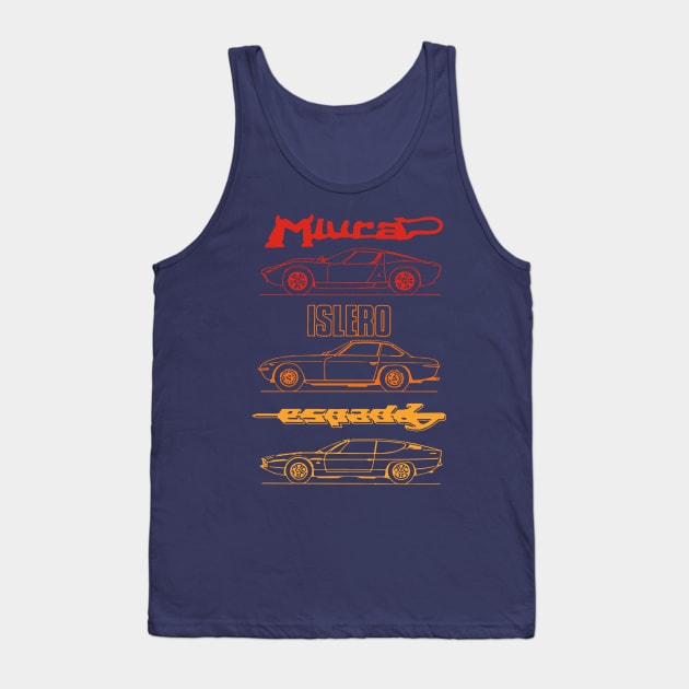 supercar heritage Tank Top by retroracing